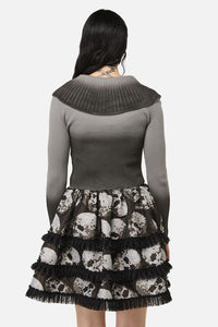 Black Friday - Bonez Gradient Zip Cardigan - grey-black
