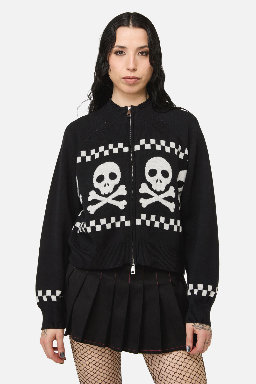 Black Friday - Bonez Goth Cardigan - black