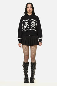 Black Friday - Bonez Goth Cardigan - black