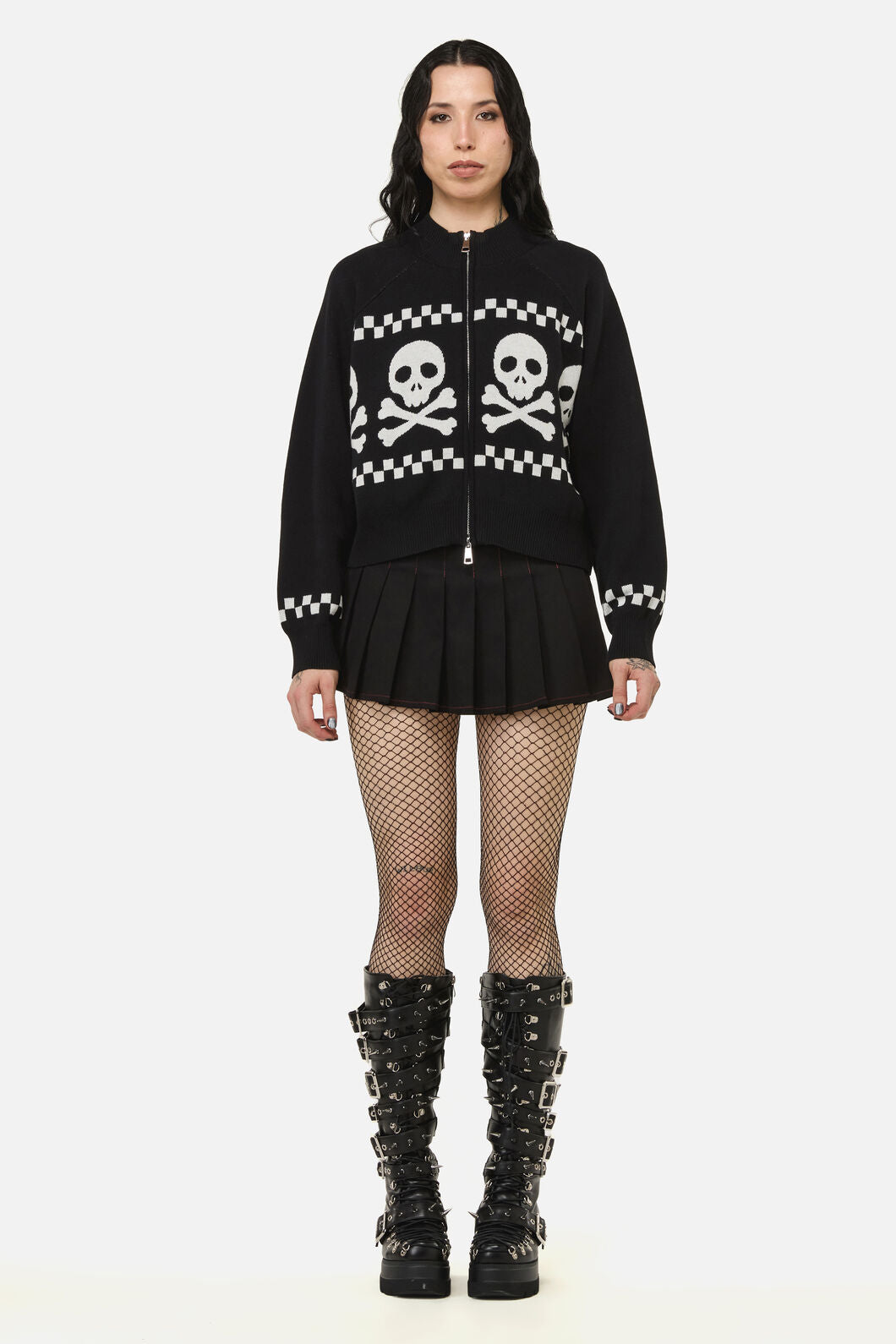 Black Friday - Bonez Goth Cardigan - black