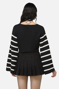 Black Friday - Bonez Crop Knit - black