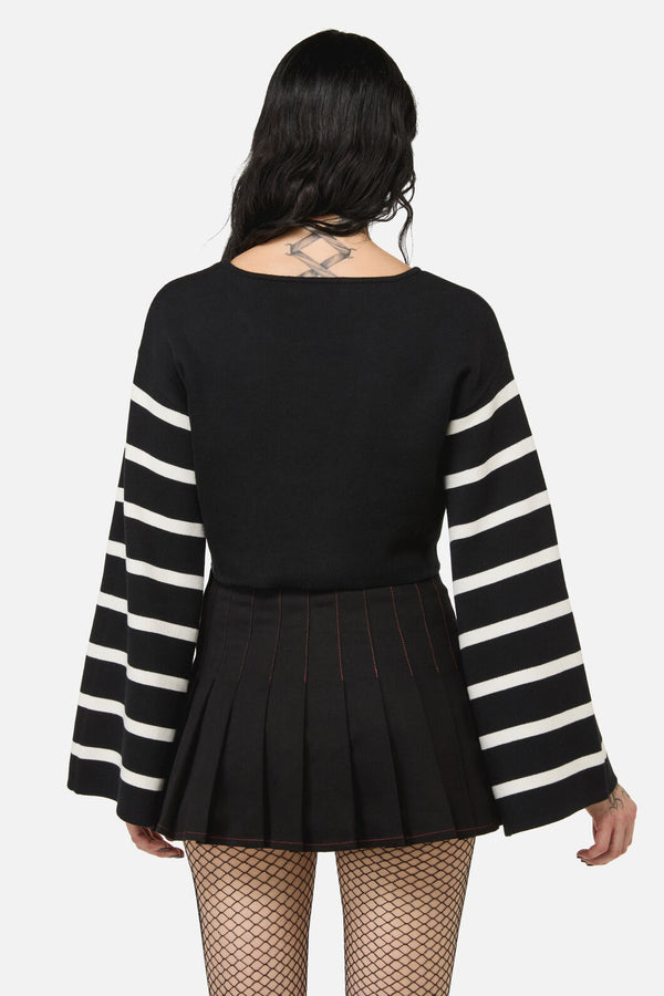Black Friday - Bonez Crop Knit - black