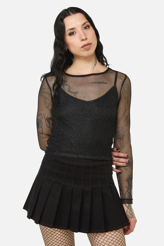 Black Friday - Opulent Mesh Top - black
