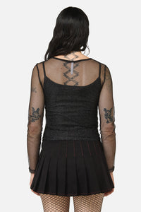 Black Friday - Opulent Mesh Top - black
