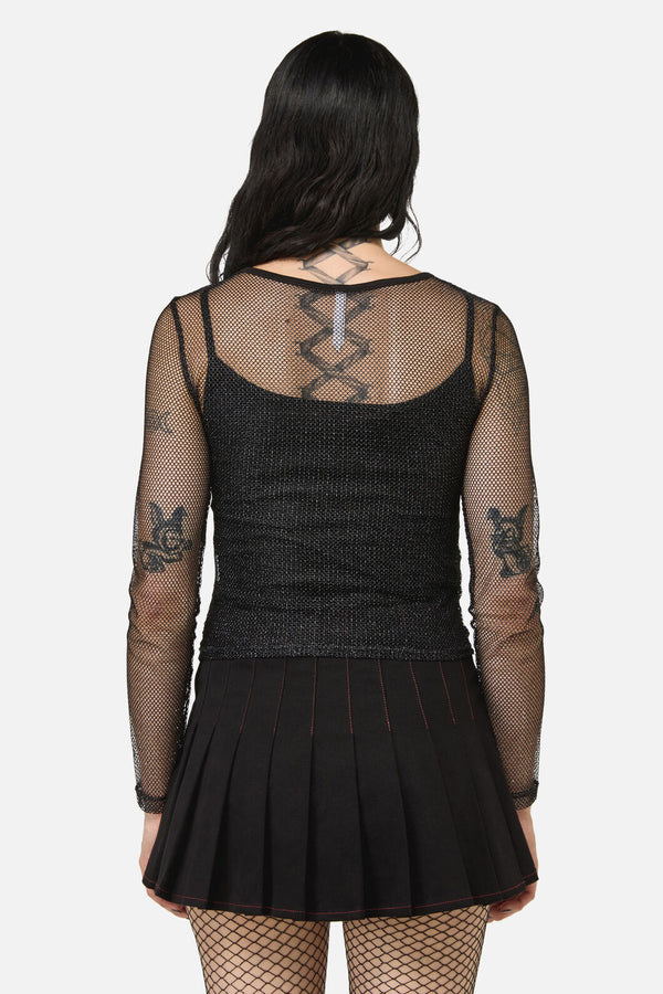 Black Friday - Opulent Mesh Top - black