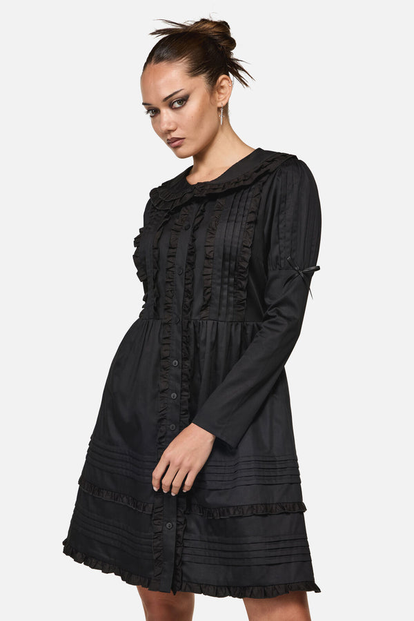 Black Friday - Estate Frill Dress - black