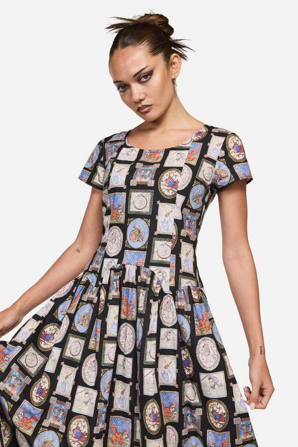 Black Friday - Cloister Goth Midi Dress - black