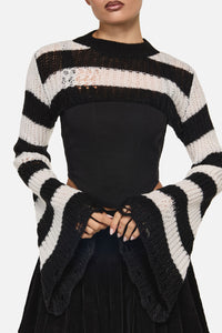 Black Friday - Beasts Knit Sleeves - black-white
