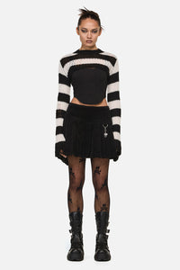 Black Friday - Beasts Knit Sleeves - black-white