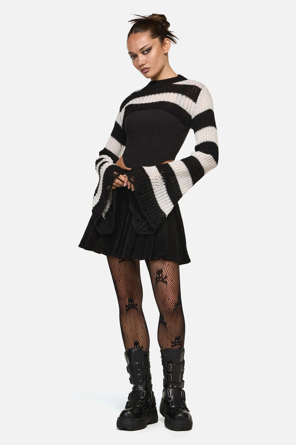 Black Friday - Beasts Knit Sleeves - black-white