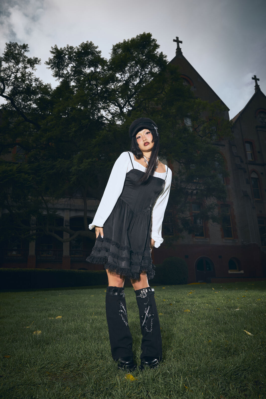 Black Friday - Knave Goth Mini Dress - black