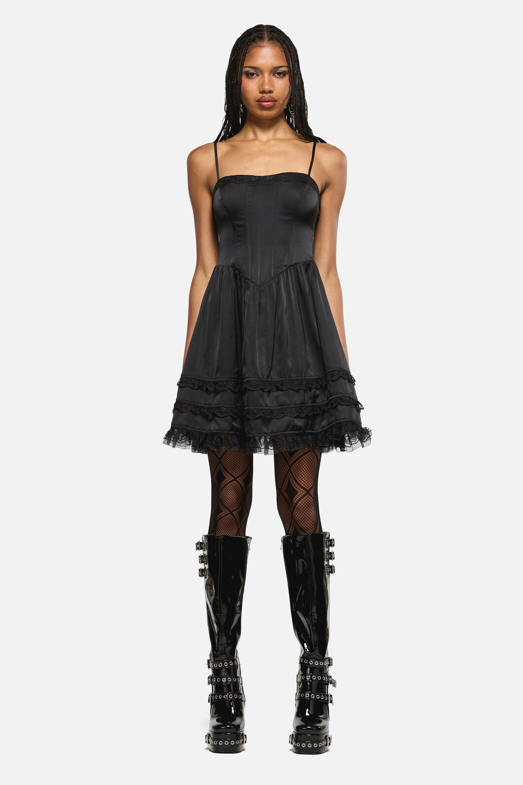 Black Friday - Knave Goth Mini Dress - black