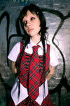 Black Friday - Rad Goth Tie Blouse - white