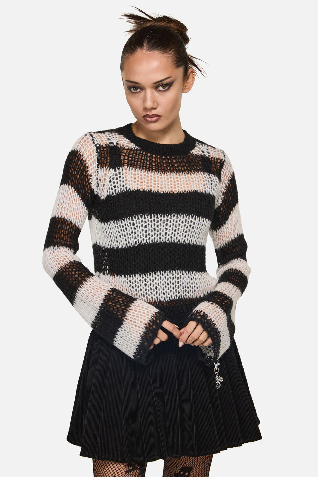 Black Friday - Beast Stripe Knit - black-white