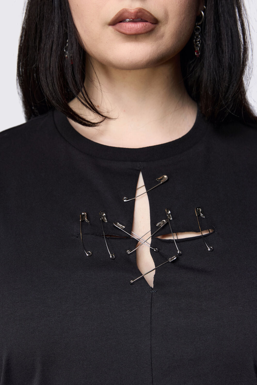 Black Friday - Curve Safety First Goth Tee - black
