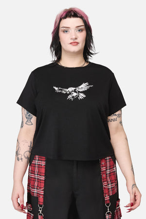 Black Friday - Curve CorbeauPrintFittdT-Shirt - black