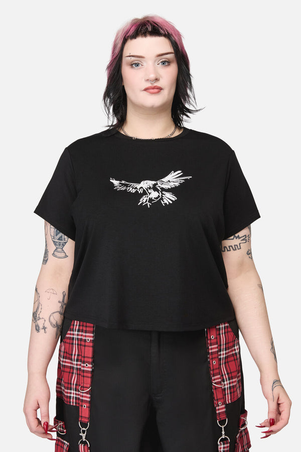 Black Friday - Curve CorbeauPrintFittdT-Shirt - black