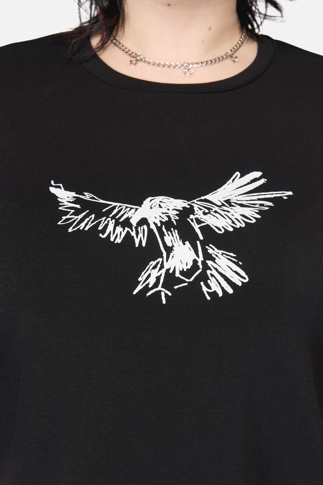 Black Friday - Curve CorbeauPrintFittdT-Shirt - black