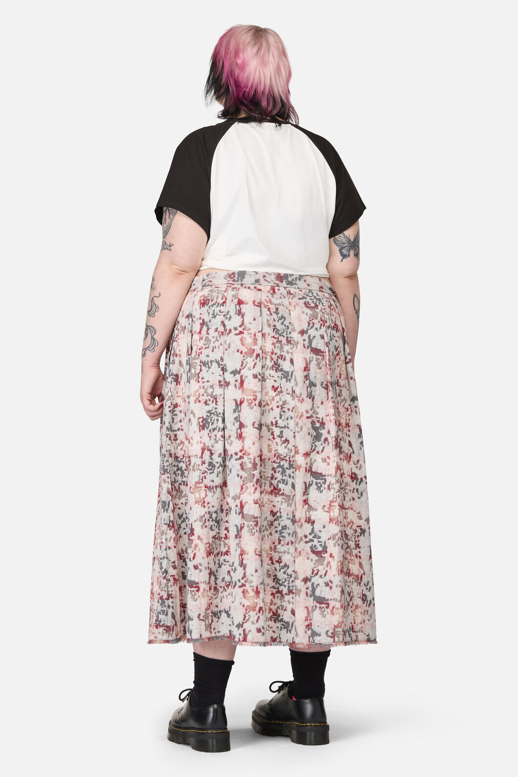 Black Friday - Curve Lesions Tartan Goth Midi - multi
