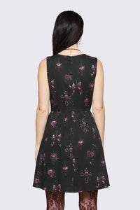 Black Friday - Trad Emo Skull Artwork Dress - black