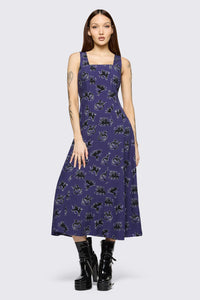 Black Friday - Monstre Goth Midi Dress - purple