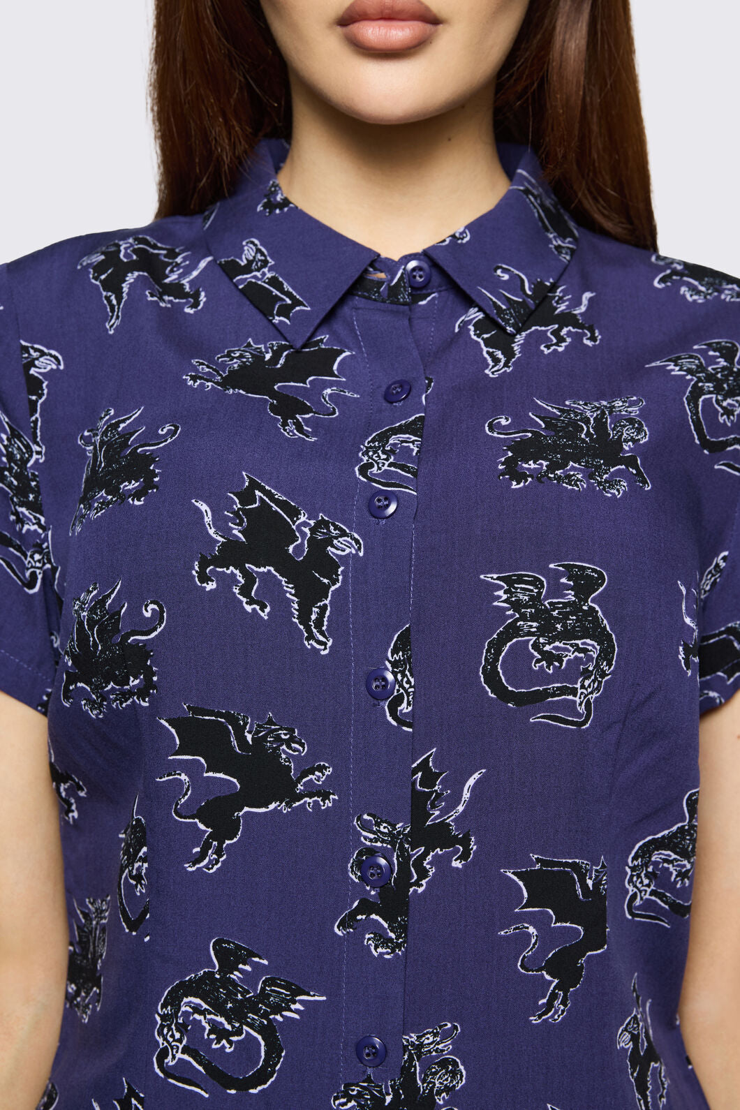 Black Friday - Monstre Goth Blouse - purple