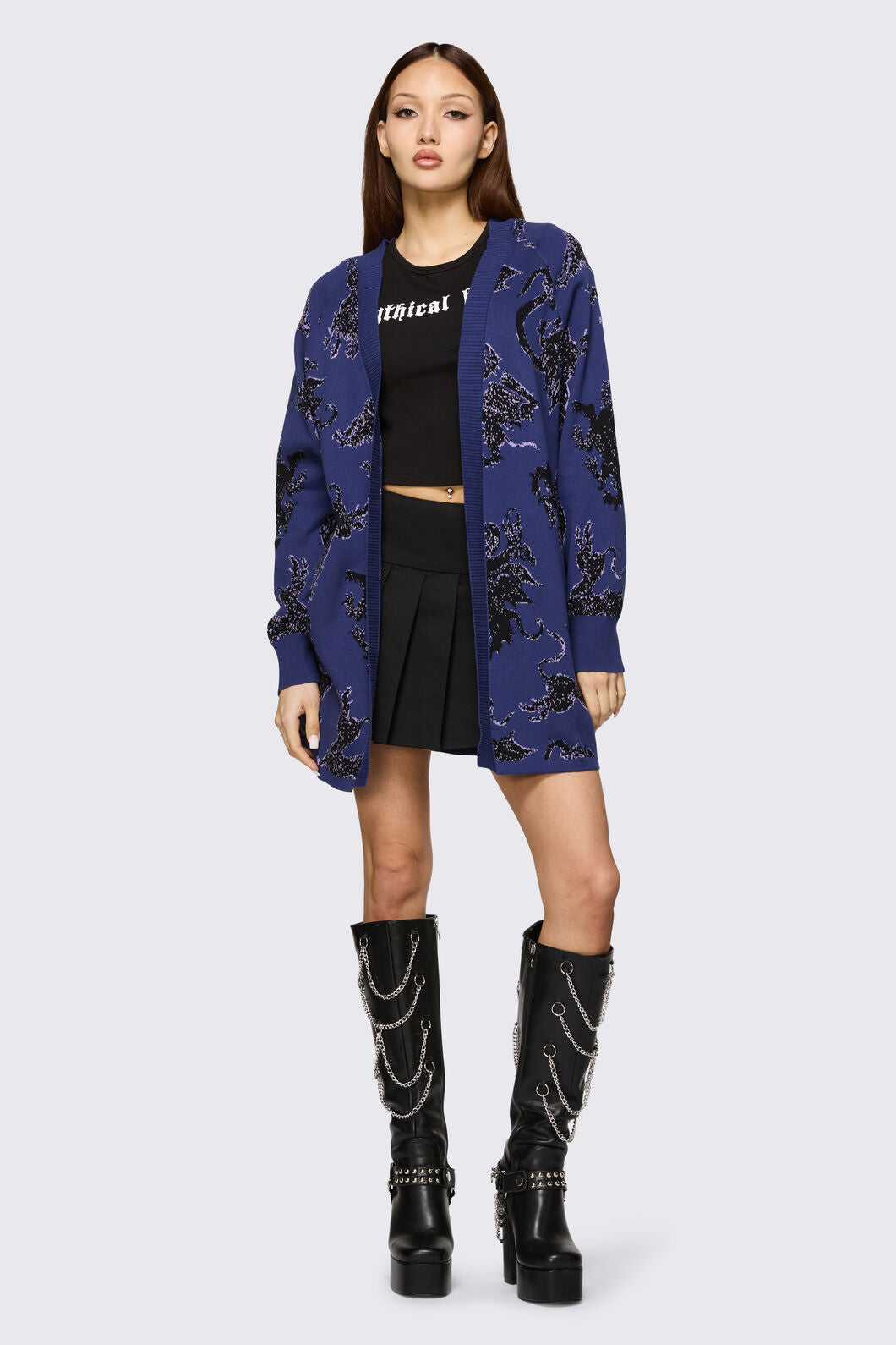 Black Friday - Monstre Goth Cardigan - purple