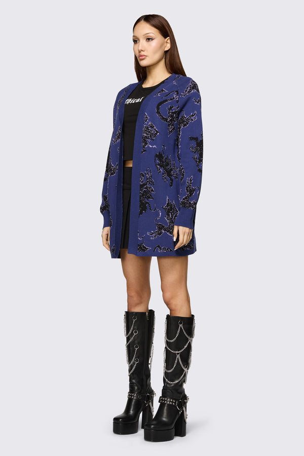 Black Friday - Monstre Goth Cardigan - purple