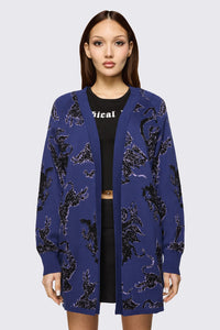 Black Friday - Monstre Goth Cardigan - purple