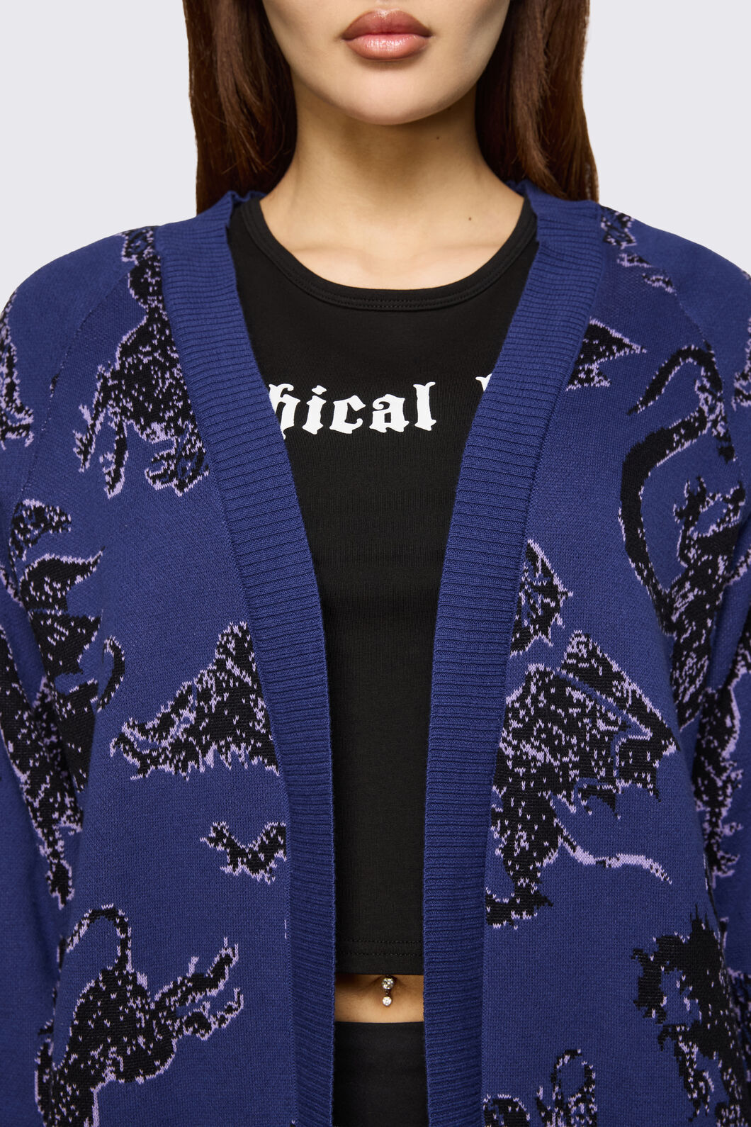 Black Friday - Monstre Goth Cardigan - purple