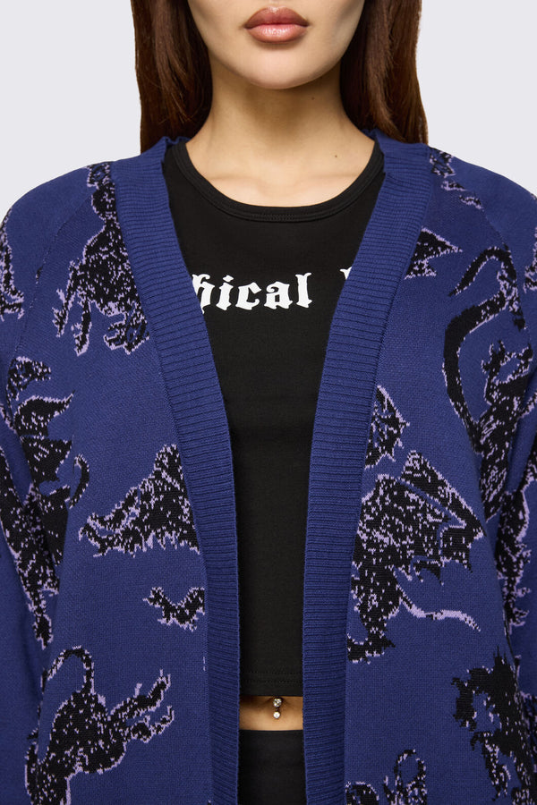 Black Friday - Monstre Goth Cardigan - purple