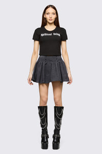 Black Friday - Mythical Goth Skort - grey