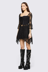 Black Friday - Affinity Goth Lace Top - black