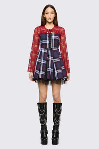 Black Friday - Affinity Goth Lace Sleeves - red