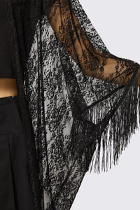 Black Friday - Affinity Goth Lace Cloak - black