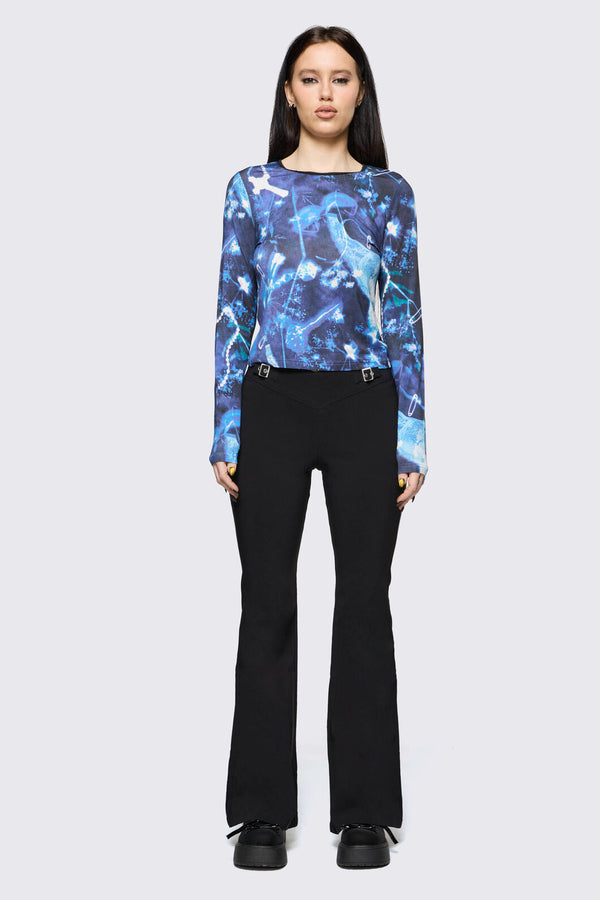 Black Friday - Cyanotype Goth Top - blue