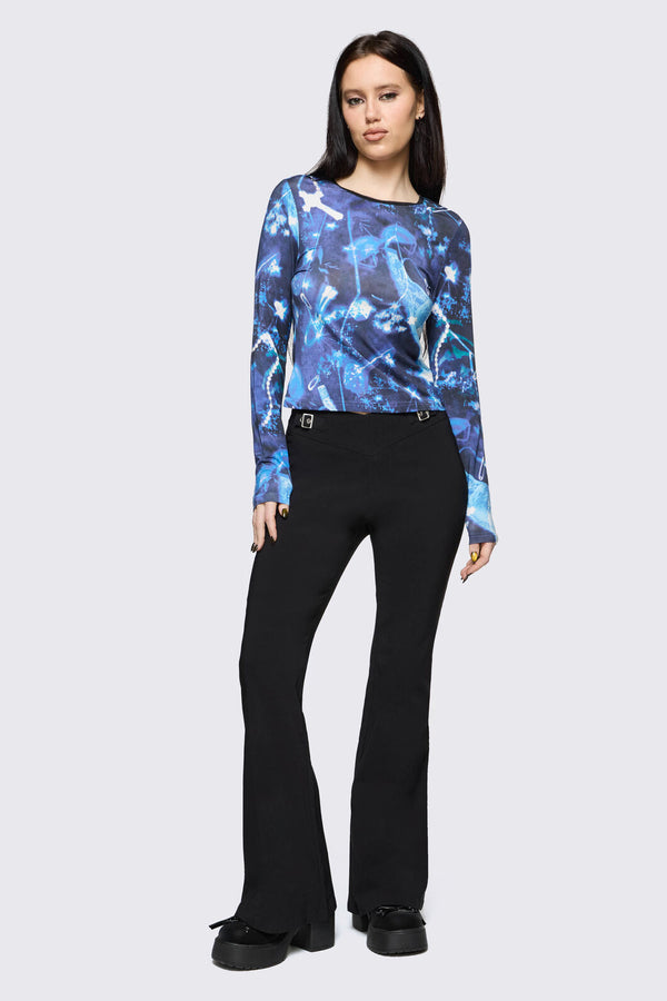 Black Friday - Cyanotype Goth Top - blue