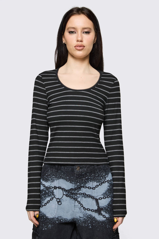 Black Friday - Diffused Long Sleeve Top - multi