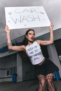Black Friday - Hot Issue Slogan Tank - white