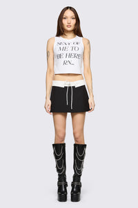 Black Friday - Hot Issue Slogan Tank - white