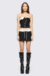 Black Friday - Hot Issue Tuxedo Corset - black