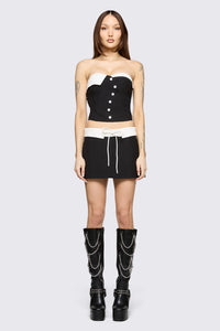 Black Friday - Hot Issue Tuxedo Corset - black