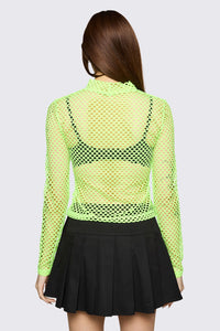 Black Friday - Bang Bang Mesh Top - green