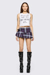 Black Friday - Monstre Tartan Skort - purple