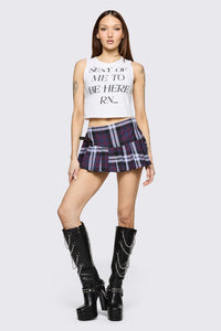 Black Friday - Monstre Tartan Skort - purple