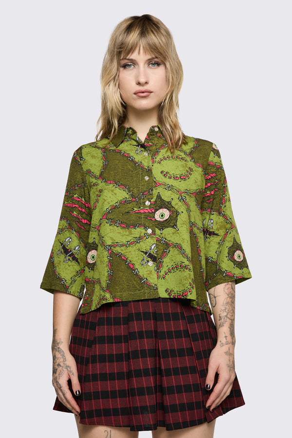 Black Friday - Decay Blouse - olive