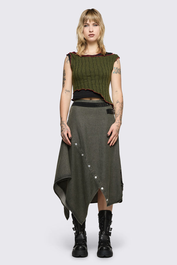 Black Friday - Outbreak Top - black-olive