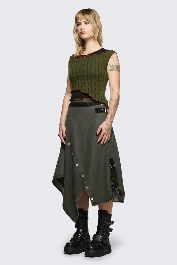 Black Friday - Outbreak Top - black-olive