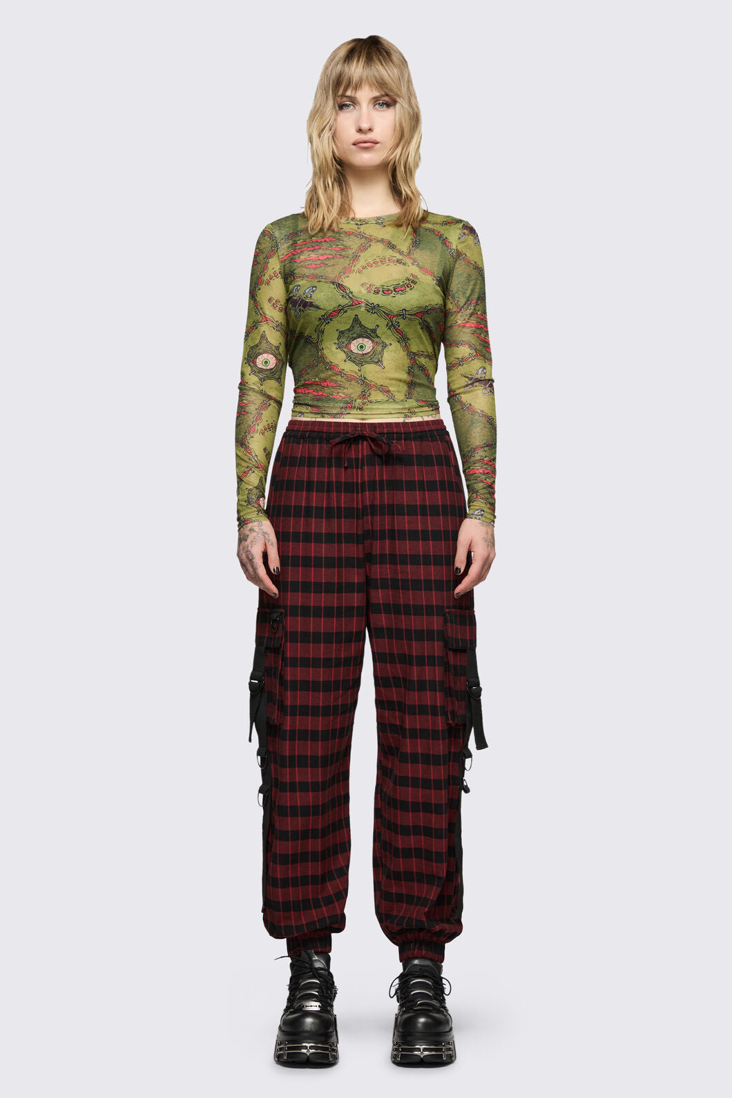 Black Friday - Living Tartan Cargo Pant - multi