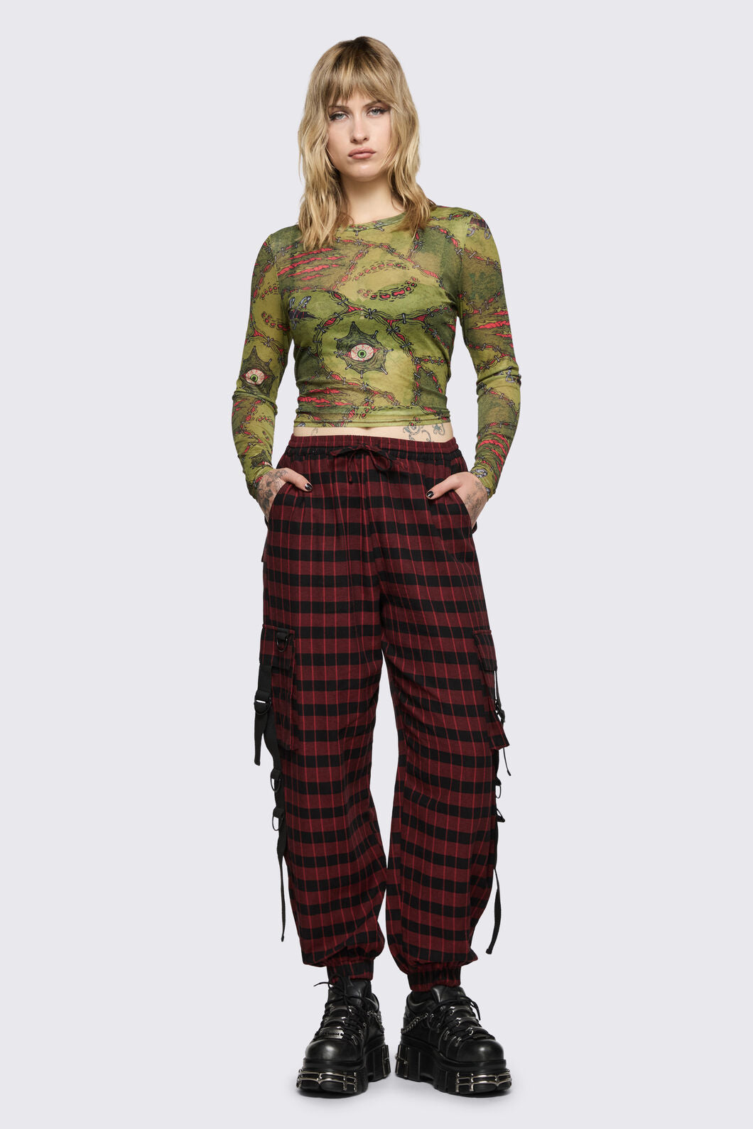 Black Friday - Living Tartan Cargo Pant - multi